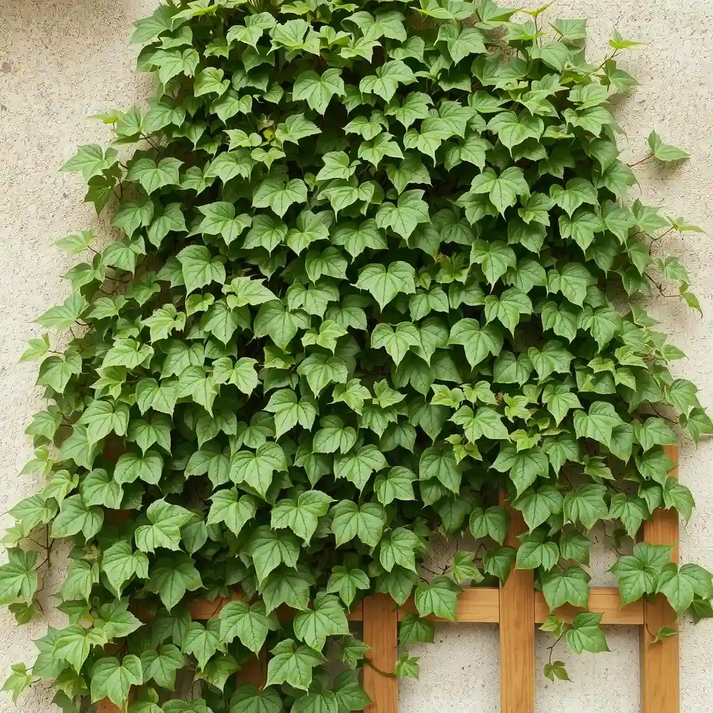 Plantes grimpantes sur treillis