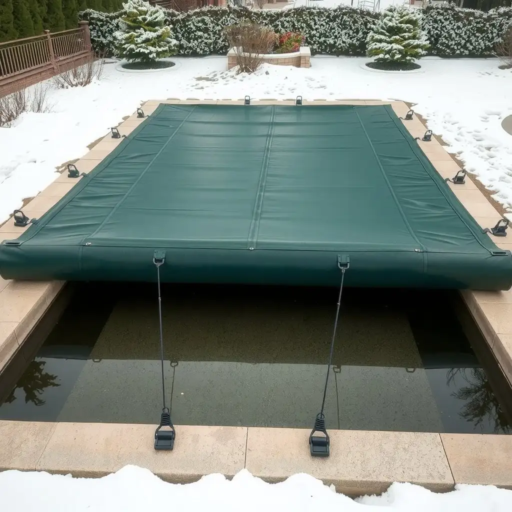 Installation de la bâche